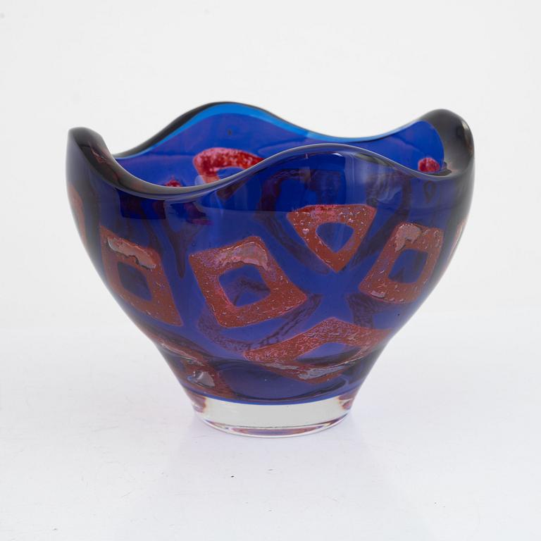 Sven Palmqvist, a "Ravenna" glass bowl, Orrafors, Sweden, 1977.