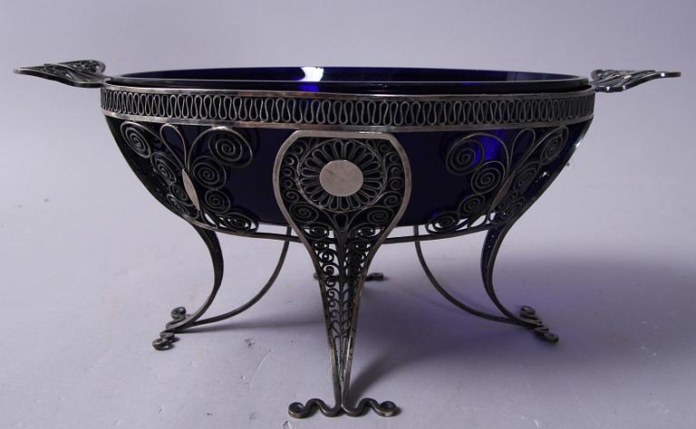 JARDINIERE, silver, Gottlieb Petschler, Göteborg 1824.