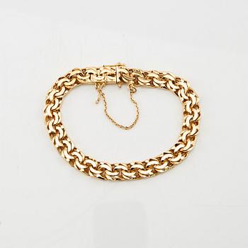 Bracelet double Bismarck link 18K gold, G. Dahlgren & Co Malmö 1960.