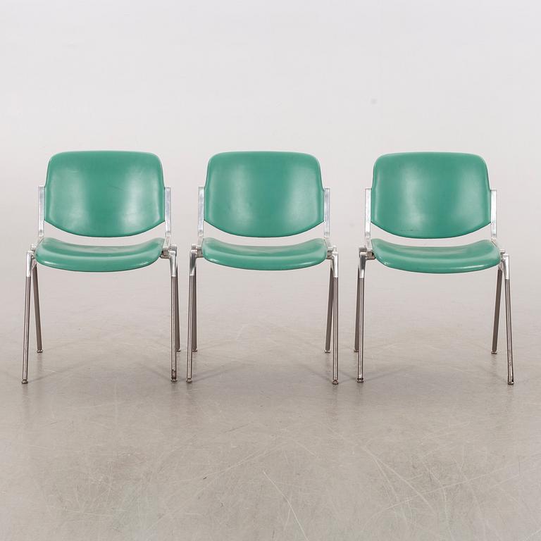 GIANCARLO PIRETTI, a set of 6 chairs by Giancarlo Piretti for Castelli Italy.