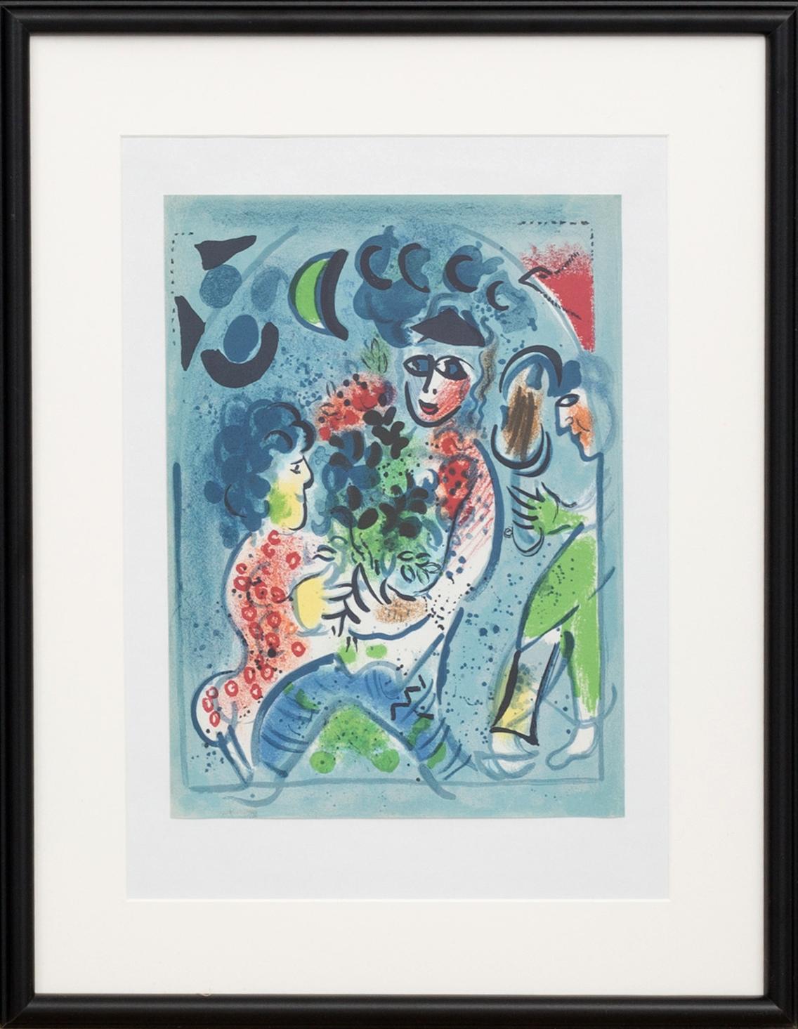 MARC CHAGALL, colour lithographe, unsigned, from Chagall Lithographe III.