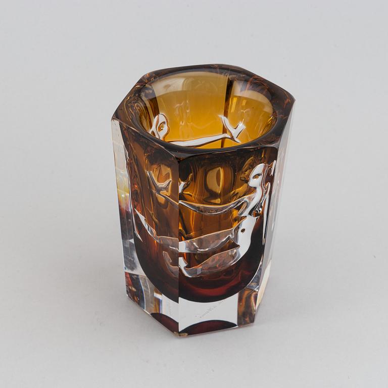 OLLE ALBERIUS, vas, glas, Ariel, Orrefors 1988.