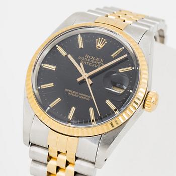ROLEX, Oyster Perpetual, Datejust, wristwatch, 35.5 mm.