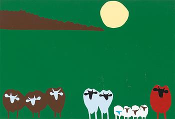 Stig Claesson, Sheep in Moonlight.