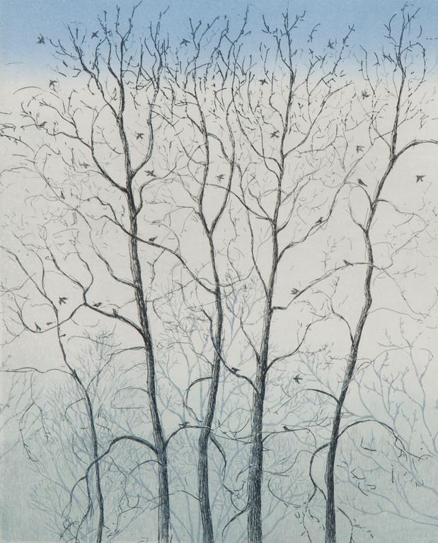 INARI KROHN, etsning, signed and dated 2002, numbered 36/40.