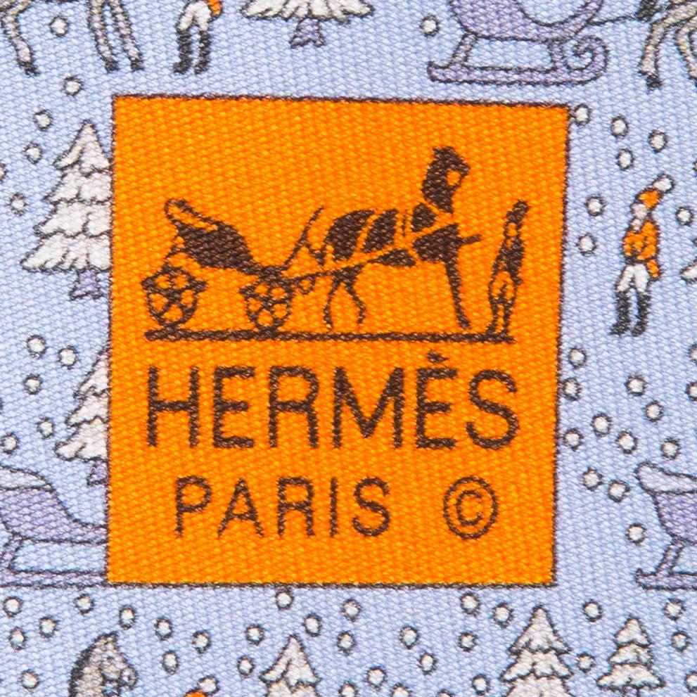 HERMÈS Two Twill Silk Ties.