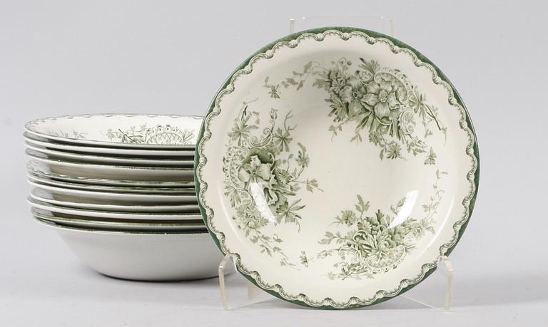 SERVIS. 56 delar. Porslin, "Gröna Anna".