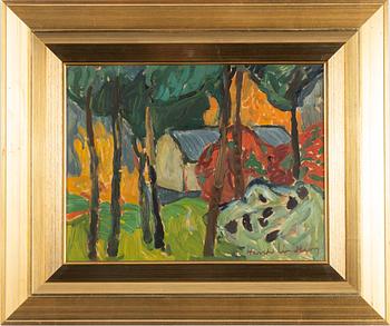 Harald Lindberg, House in a Grove of Trees.