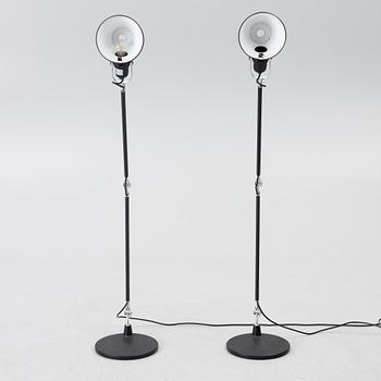 Michele De Lucchi & Giancarlo Fassina, a pair of 'Tolomeo' desk top lamps, Artemide, Italy.