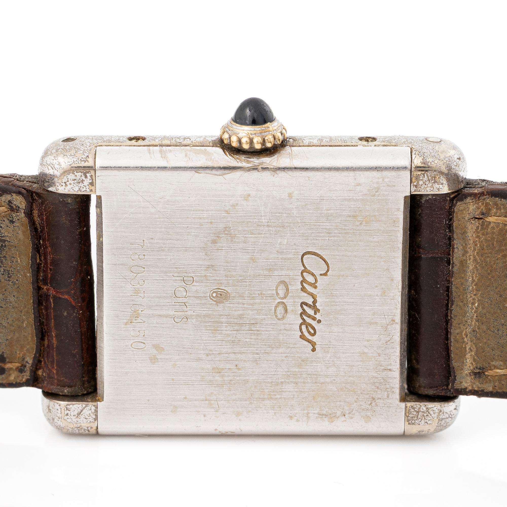 Cartier, Tank Louis, “Swiss Dial”, wristwatch, 20.5 x 20 (28) mm.