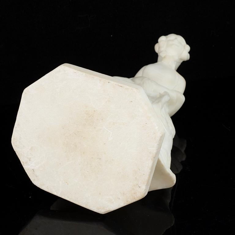 George van der Straeten, after, an alabaster sculpture, around 1900.