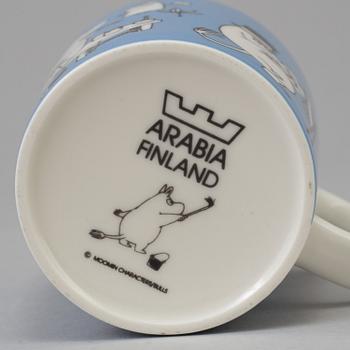 MUMINMUGGAR, 6 st, porslin, Arabia Finland. I produktion 1990-1996.