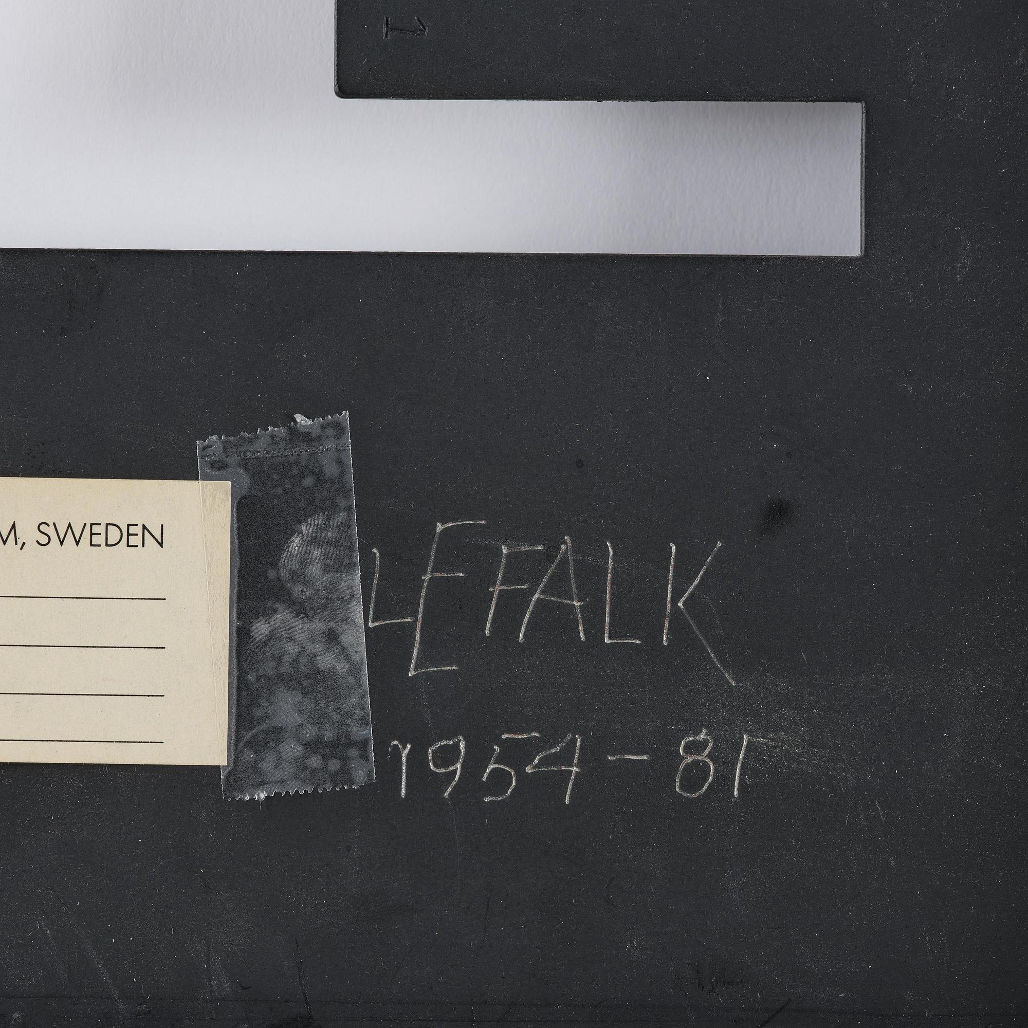 Lars-Erik Falk, Untitled.