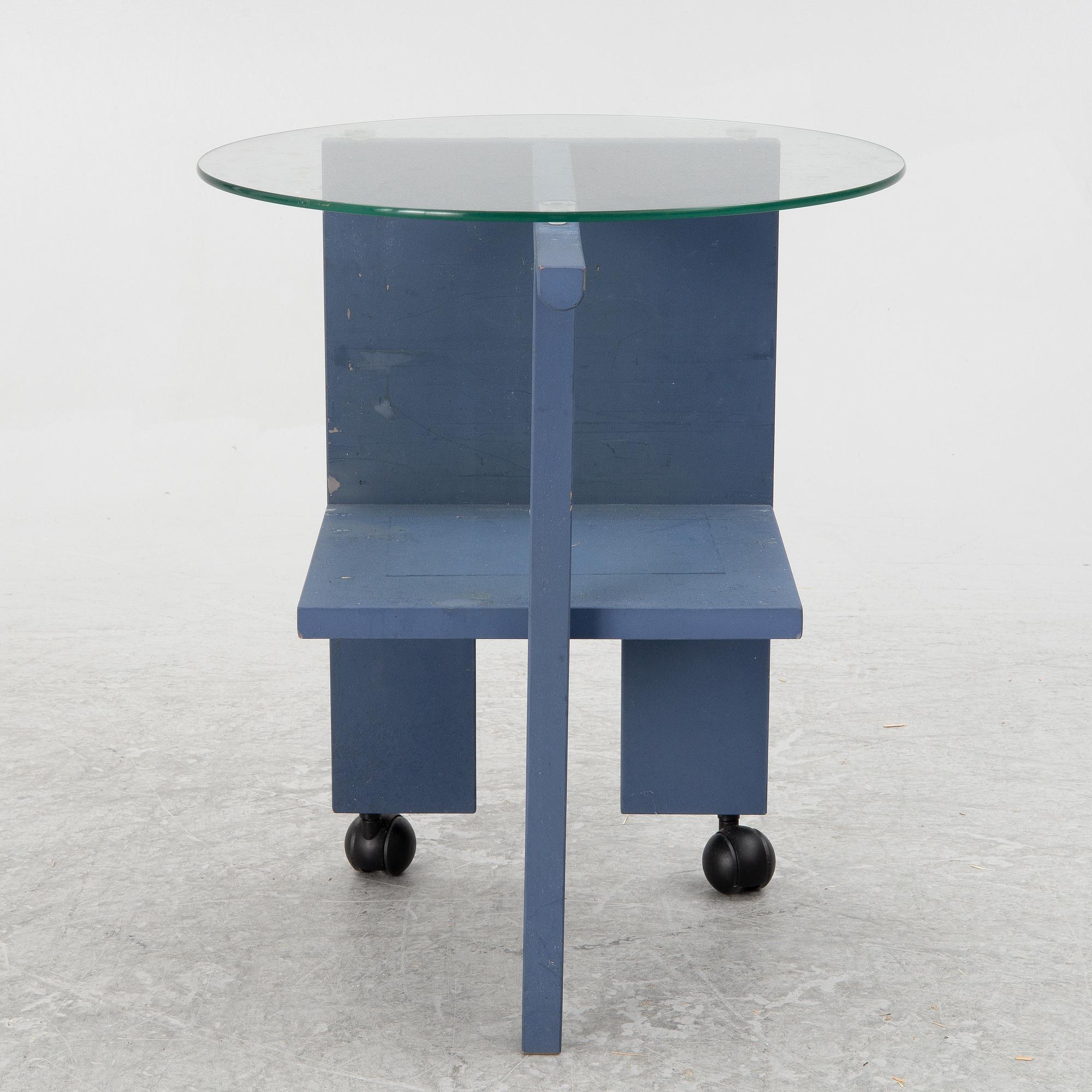 Nirvan Richter, a side table, 'Tidningsrullbord', Norrgavel, 2000's.