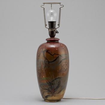 BORDSLAMPA, lackerad metall, "Ikora", WMF, Tyskland, 1900-talets första hälft.
