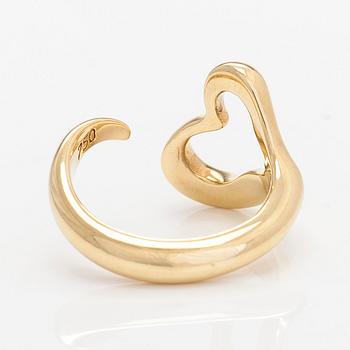Tiffany & Co, Elsa Peretti, sormus, "Open Heart", 18K kultaa.