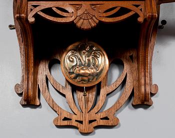 VÄGGPENDYL, jugend, troligen Lorenz Furtwängler Söhne, Tyskland, 1900-talets början.