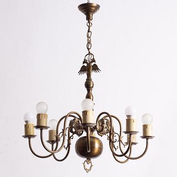 Ceiling lamp, Baroque style, first half of the 20th Century.