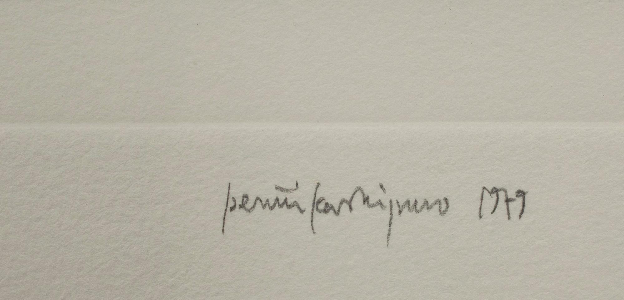 PENTTI KASKIPURO, torrnål och akvatint, signerad, daterad 1979 samt numrerad 40/50.