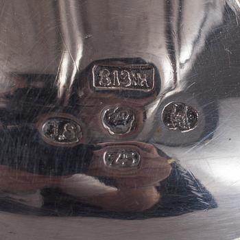 KAFFESERVIS, 3 delar, silver, Hjalmar Salo, Tavastehus 1929. Vikt ca 1130 g.