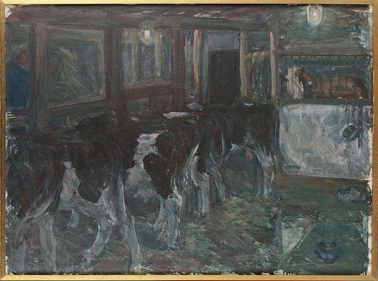 ALVAR JANSSON, olja på duk, signerad a tergo.