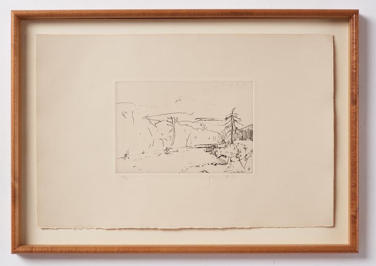 Barry Flanagan, tre stycken etsningar. Samtliga signerade. En numrerad 42/50 och två numrerade 44/50.