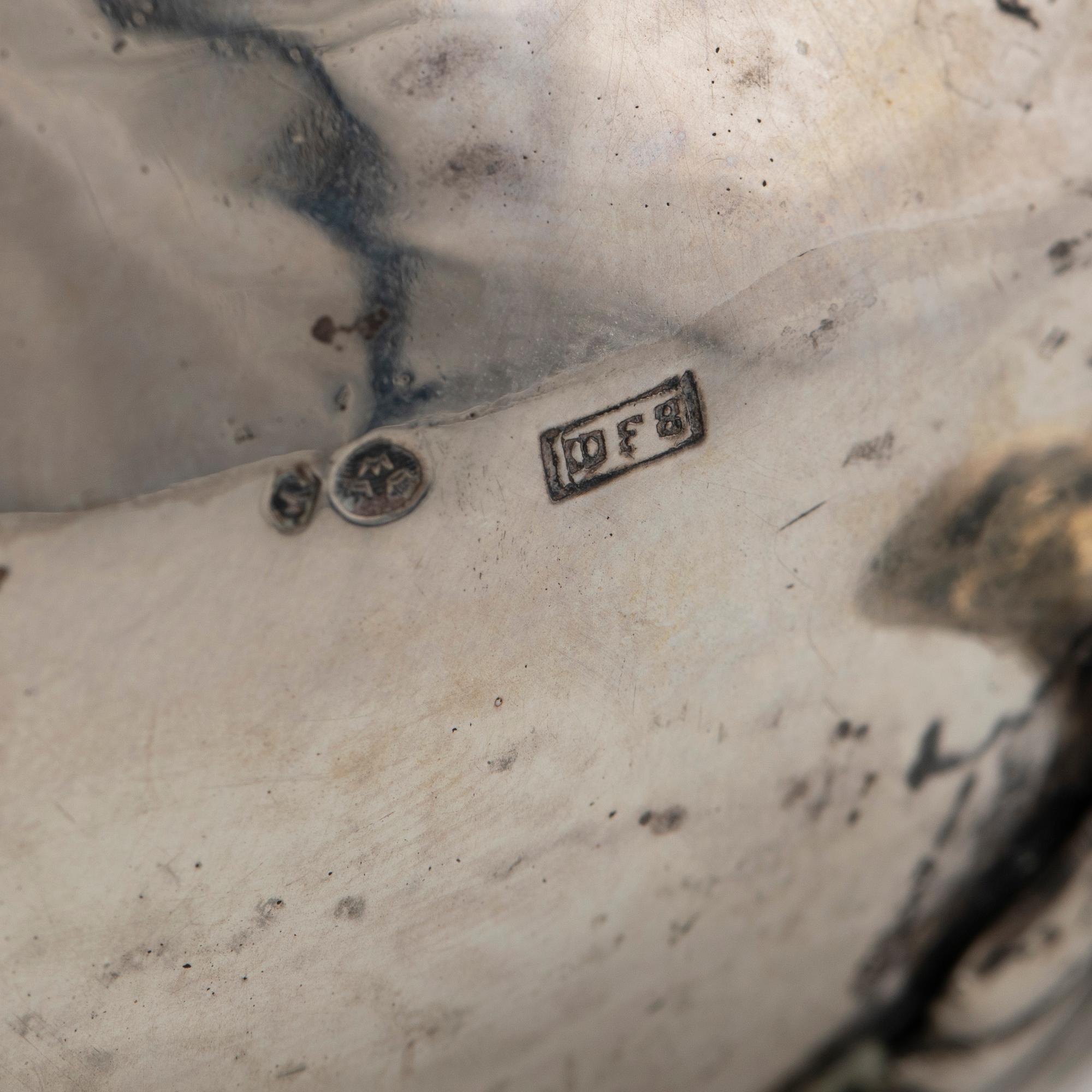 Cream jug, silver, 19th century.