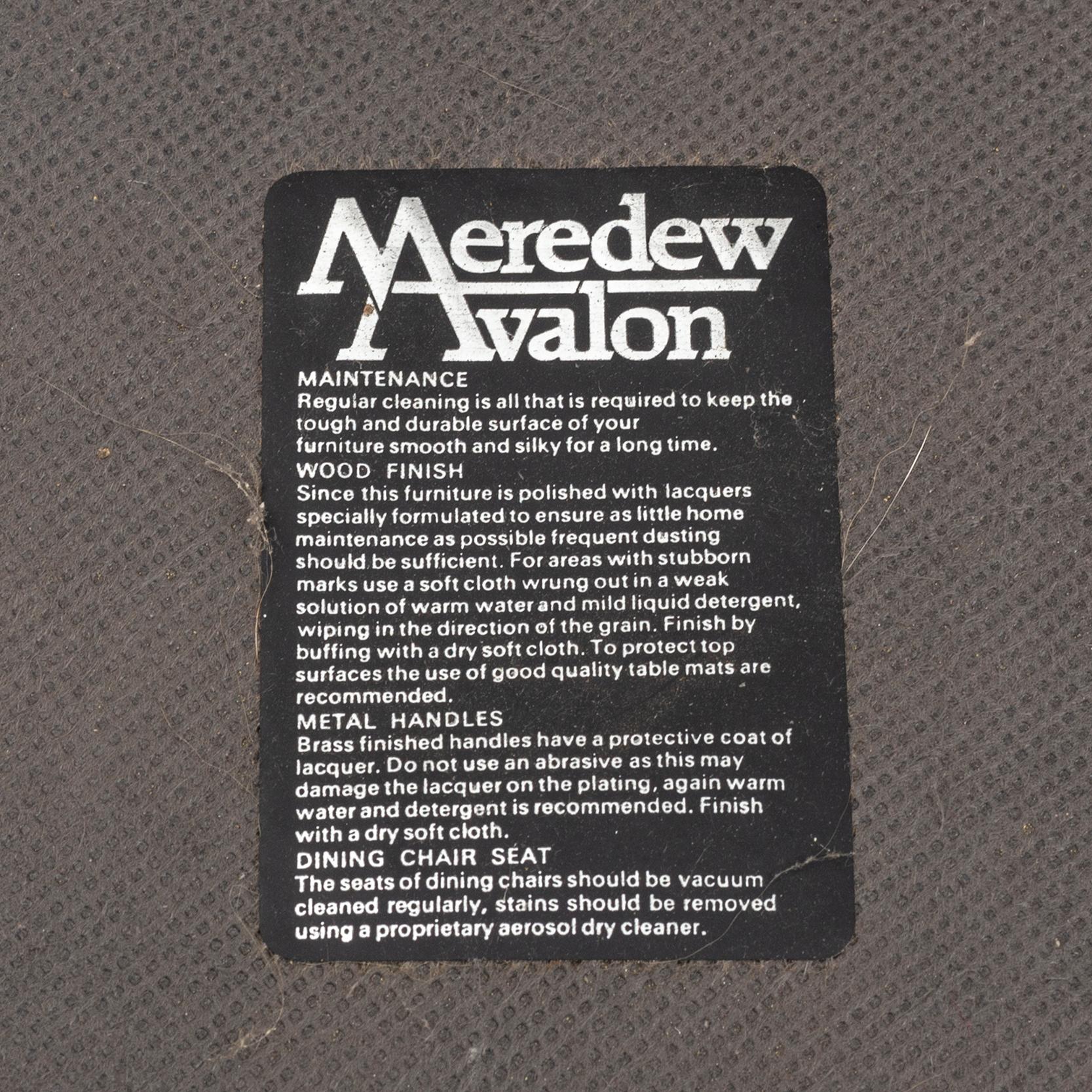 STOLAR, 6 st, Meredew Avalon, 1900-talets andra hälft.