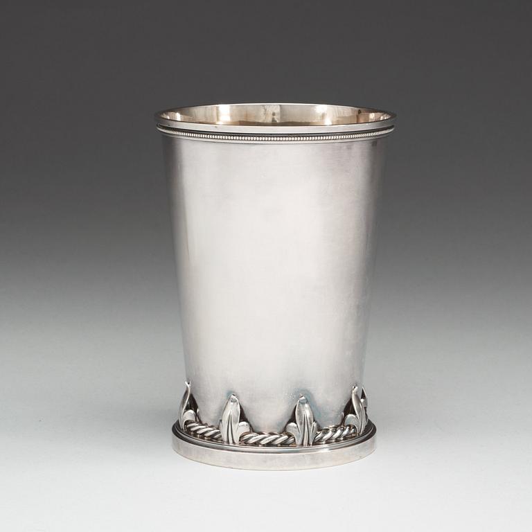 An Atelier Borgila sterling vase, Stockholm 1948.