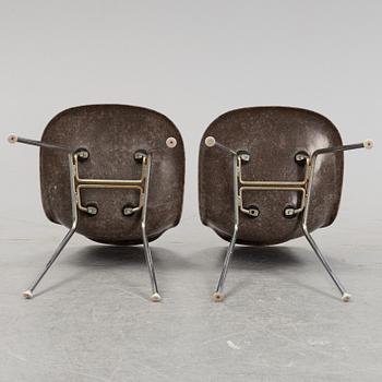 Two 'DSX' chairs by Charles and Ray Eames for Herman Miller, second half of the 20th century.