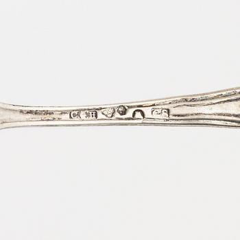 Hovjuvelerare G A Dahlgren Ab, bordssurtout, 5 delar, silver, Malmö 1933-35.