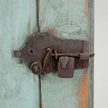 A mid 19th century painted cupboard.