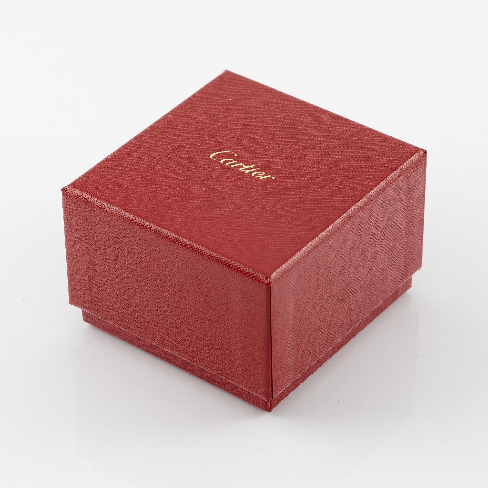 Cartier a pair of "Trinity" earrings in 18K gold in three colours.