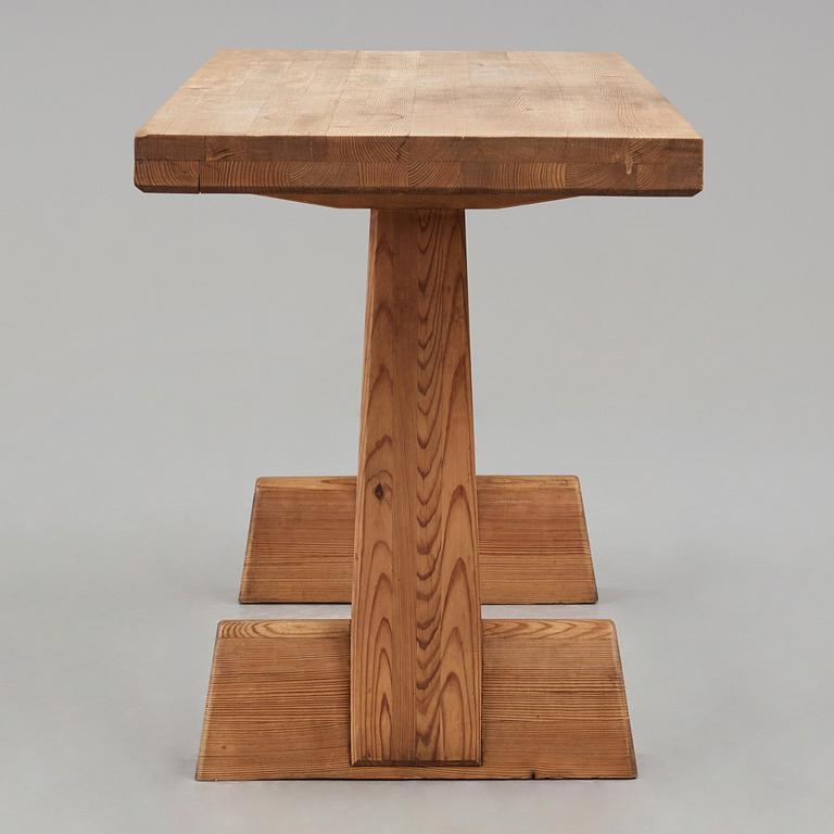 Axel Einar Hjorth, an "Utö" stained pine console table, Nordiska Kompaniet, Sweden 1930's.