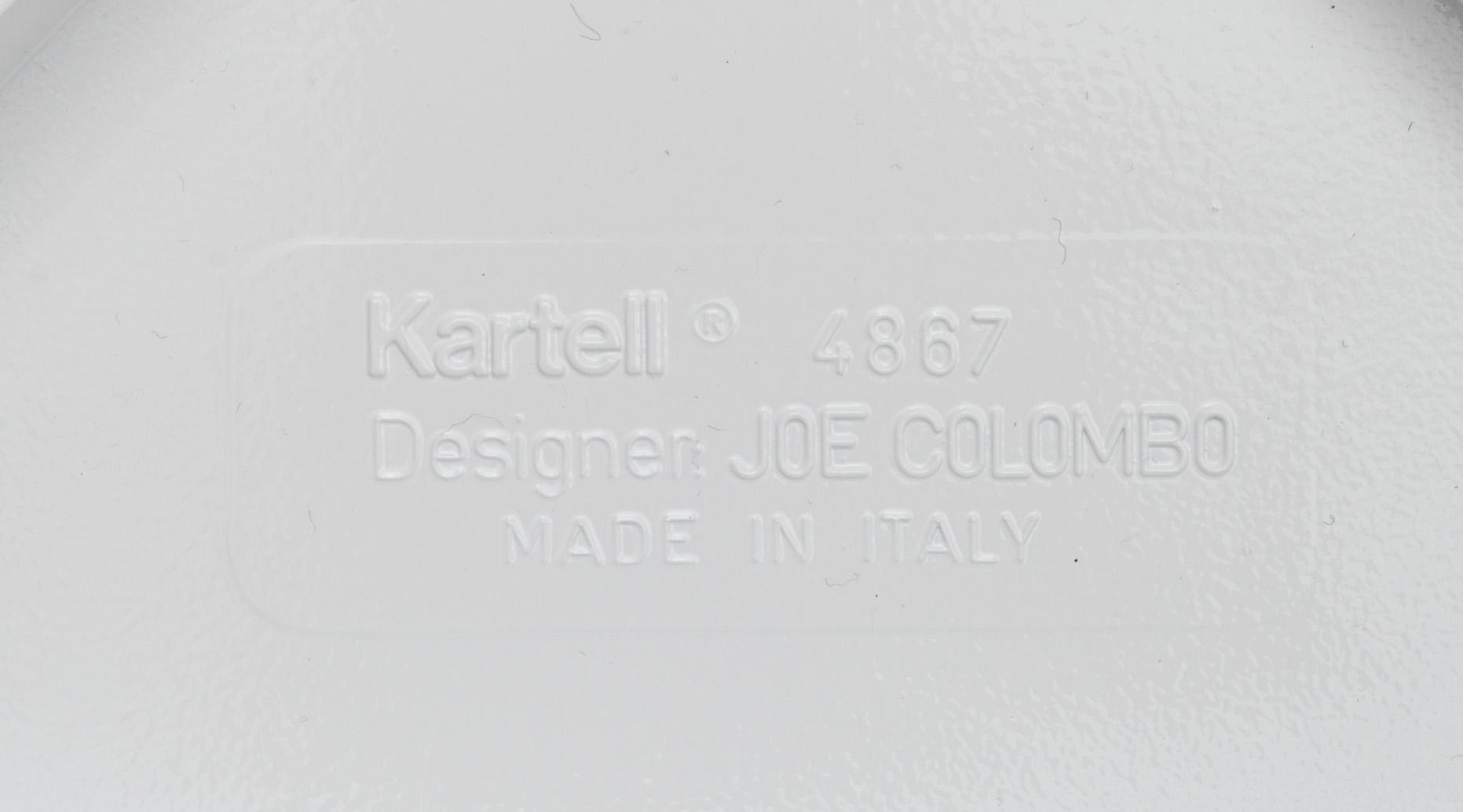 STOLAR, 4 st. Modell nr 4867 "Universale". Joe Colombo, Kartell, Italien.