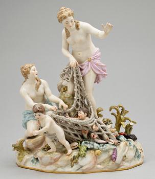 FIGURIN, porslin, Meissen, 1800/1900-tal.