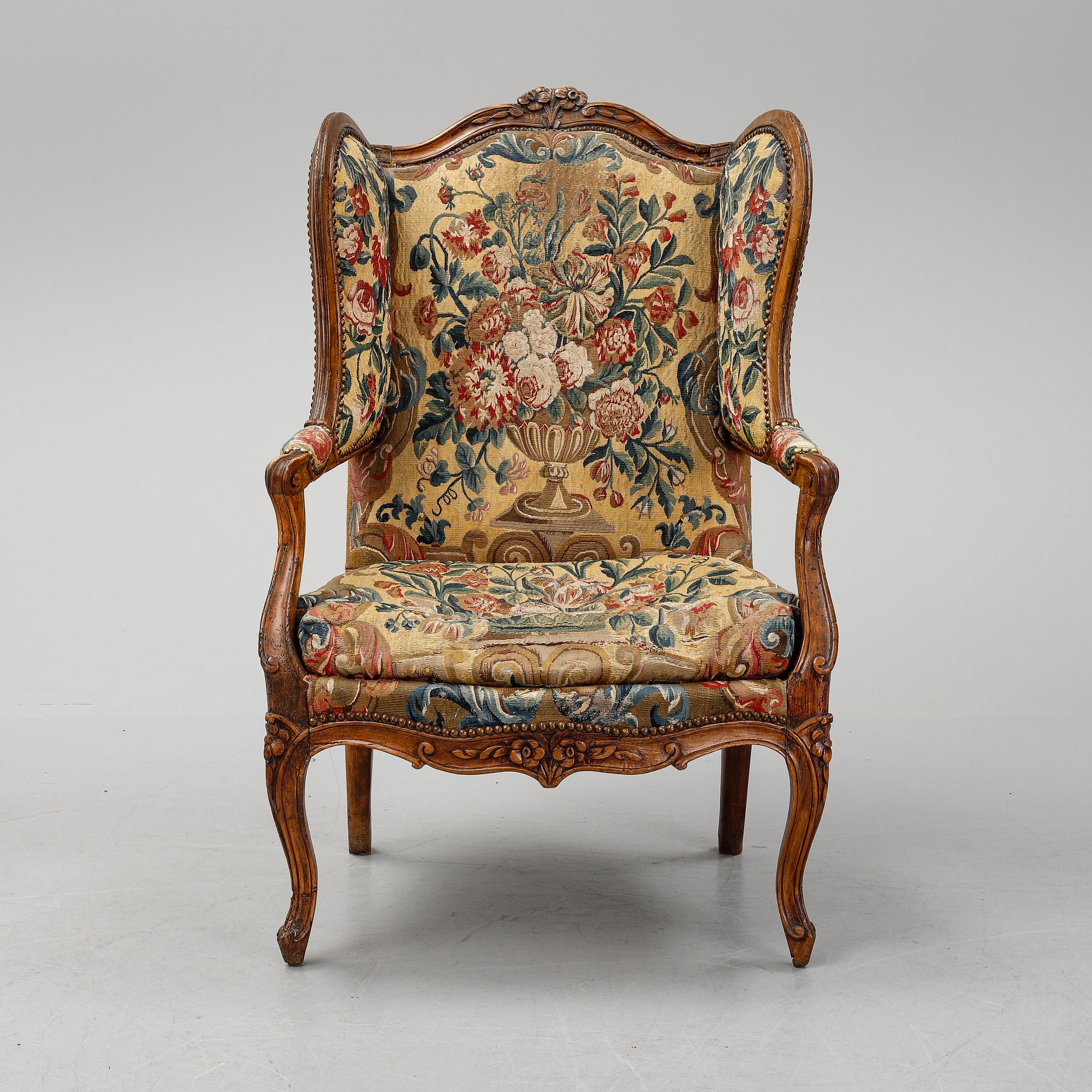 A Louis XV armchair, probably France. 18th century.
