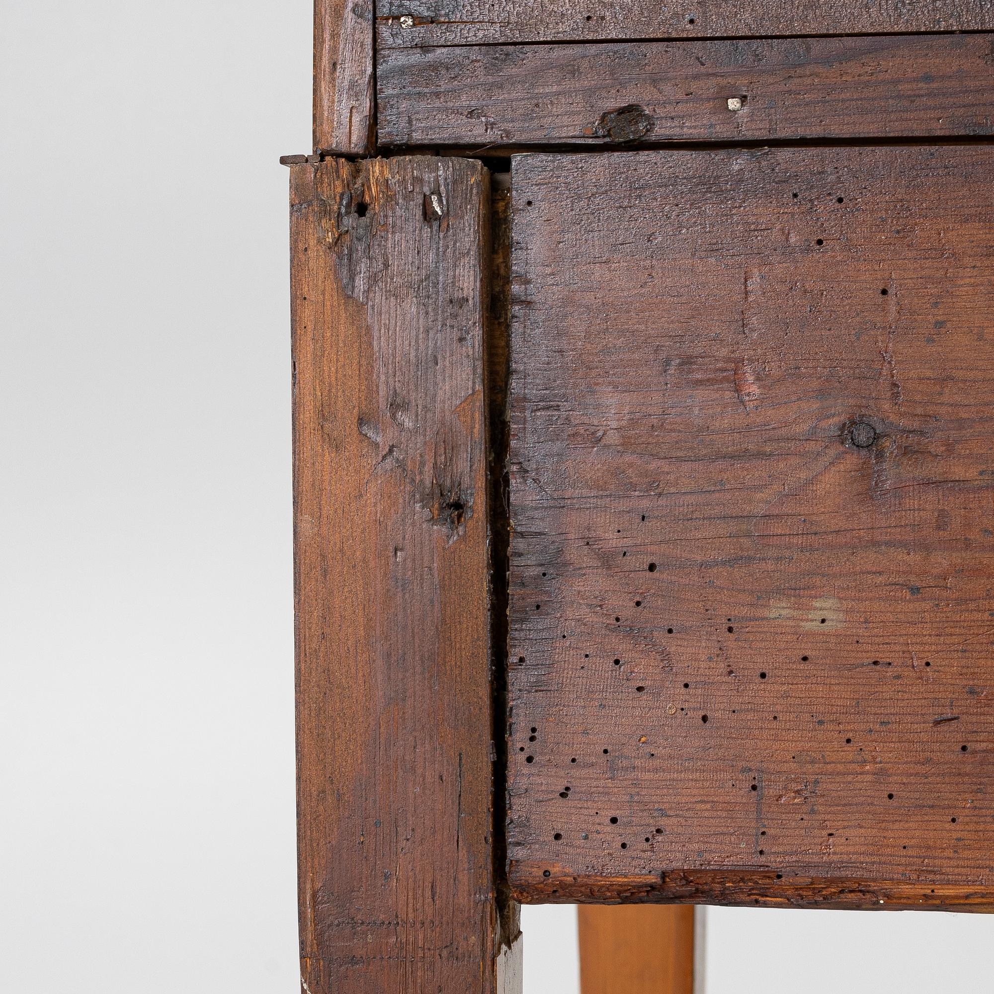A Gustavian marquetry secretaire by Jonas Hultsten (master in Stockholm 1773-94).