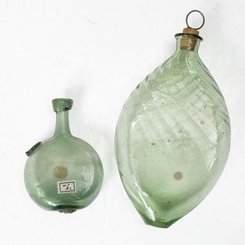 Seven flasks, 18th–19th Century.