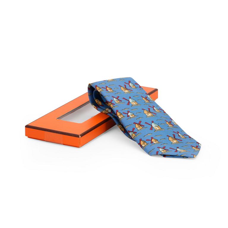 HERMÈS, a silk tie.