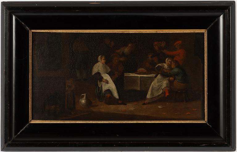 Dutch school, 18th century, Tavern scene.