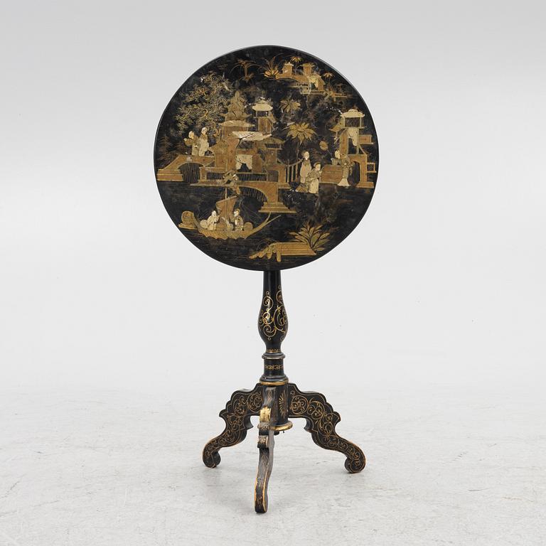 A Chinese tilt top table, around 1900.