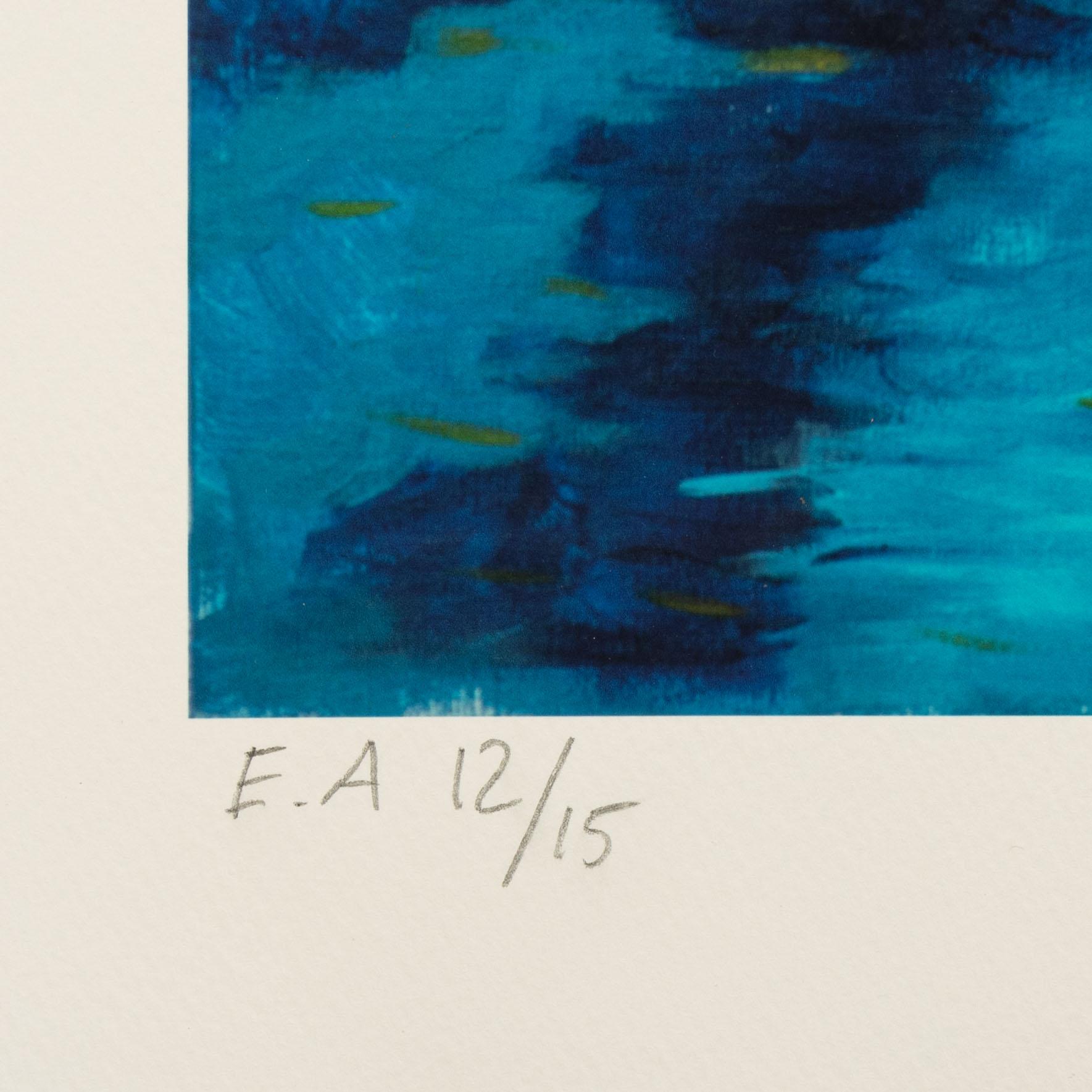 Plura Jonsson, färglitografi, signerad EA 12/15.