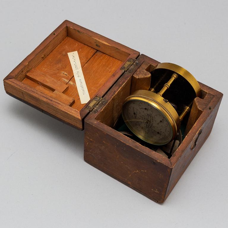 VINDMÄTARE, mässing, James Brown, Glasgow, Skottland, sent 1800-tal.