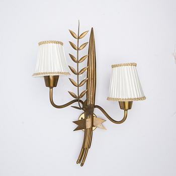 Hans Bergström, Wall lamp, model 333, ateljé Lyktan, Åhus, 1940s.