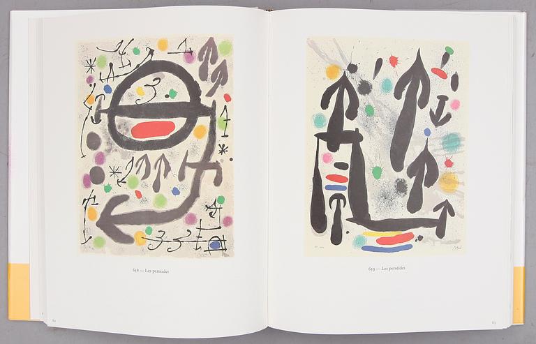 BOK: Joan Miró Lithographe IV 1969-1972, Nicolas et Elena Calas, Maeght Éditeur, Paris 1981. Litografi.