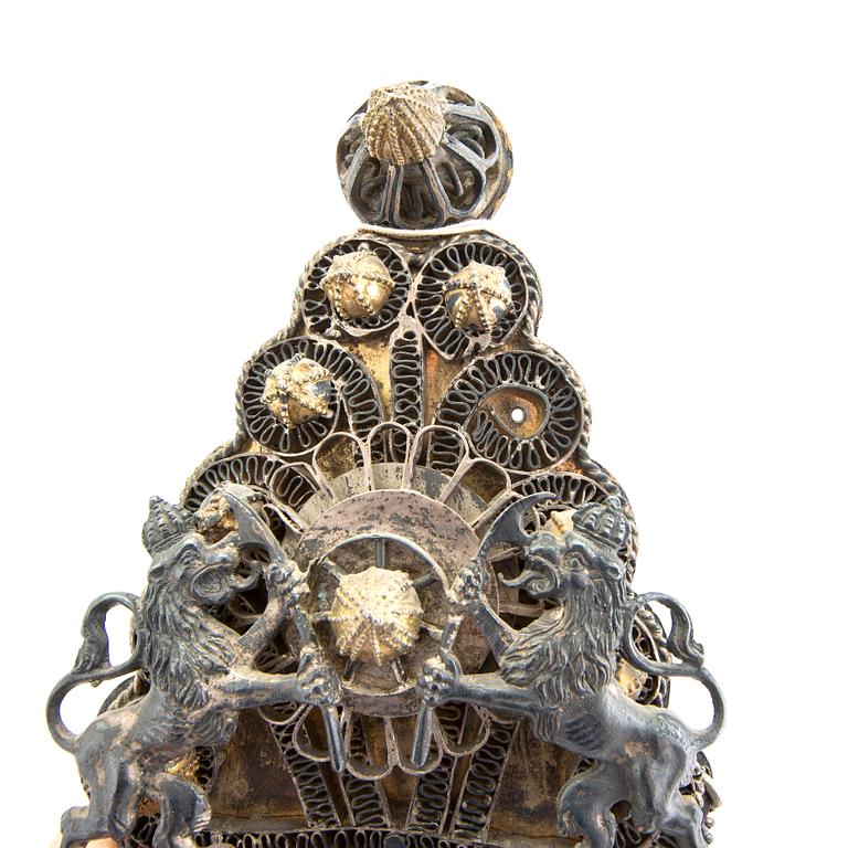 Decoration, Russia, silver/brass.