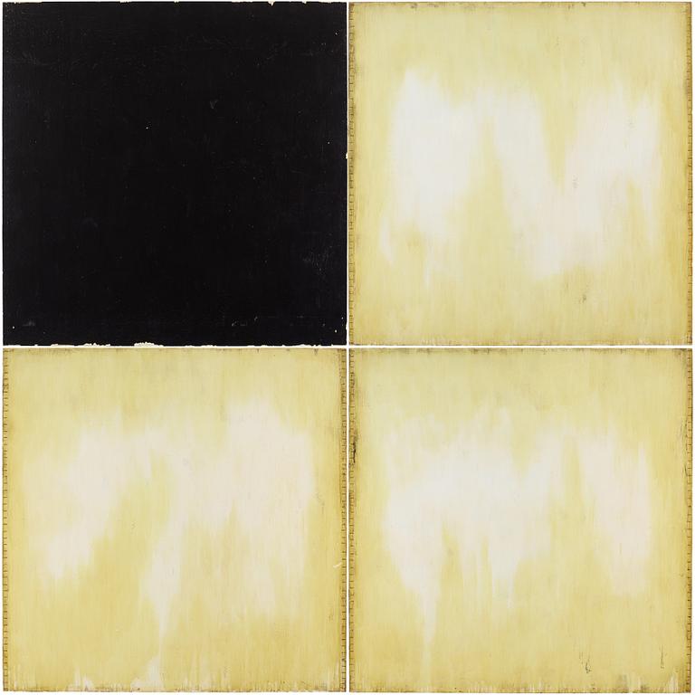 FORD BECKMAN, Polyptych, mounted canvas. Signed Ford Beckman and dated 88 on verso.