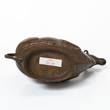 An Indian copper ewer in the shape of a bull Probably Rajasthan, 19th Century.