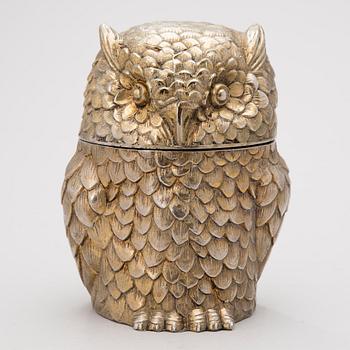 Owl ice bucket, Mauro Manetti, Italy, 1960s/1970s.